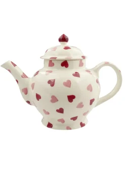 Pink Hearts 4 Mug Teapot