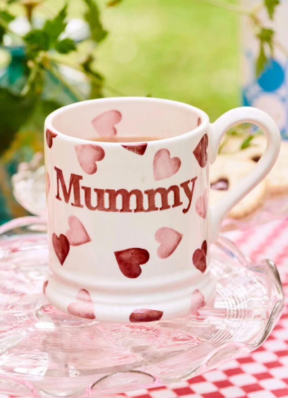 Pink Hearts Mummy 1/2 Pint Mug
