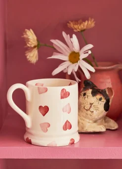 Pink Hearts 1/2 Pint Mug