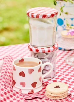 Pink Hearts Small Mug