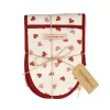 Pink Hearts Tea Towel & Double Oven Glove Set
