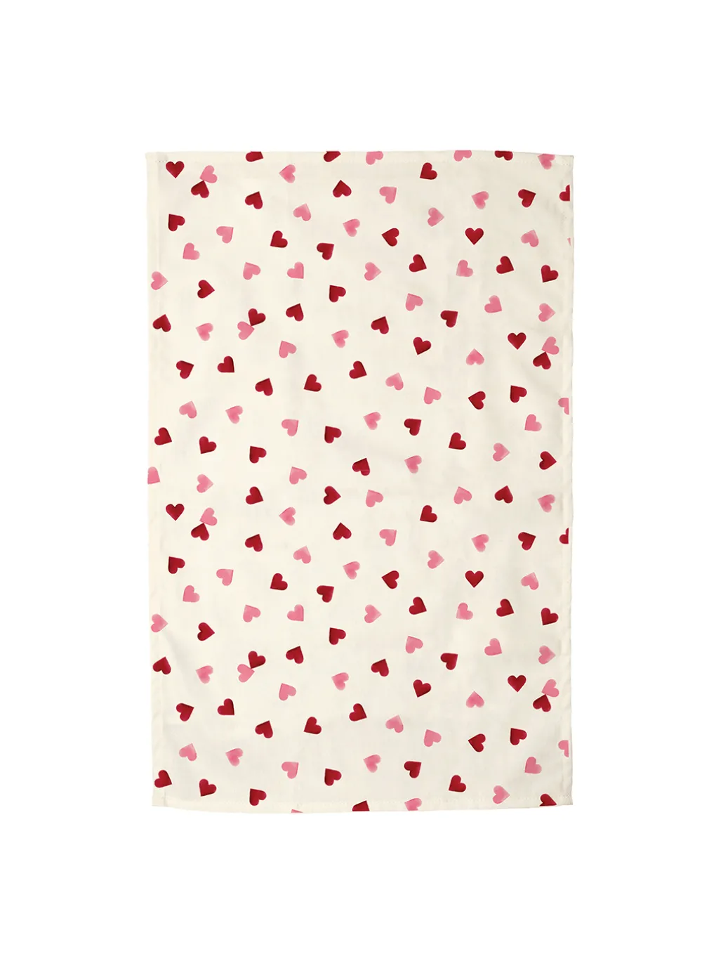 Pink Hearts Tea Towel & Double Oven Glove Set