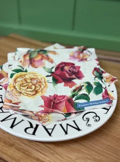 Pink Roses Lunch Napkins