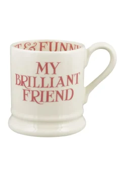 Pink Toast My Brilliant Friend 1/2 Pint Mug