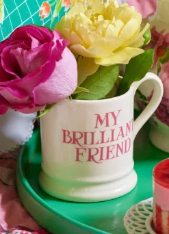 Pink Toast My Brilliant Friend 1/2 Pint Mug