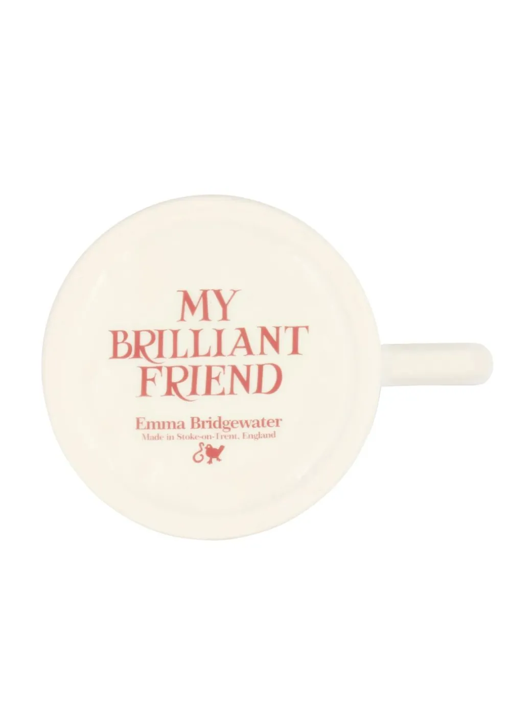 Pink Toast My Brilliant Friend 1/2 Pint Mug