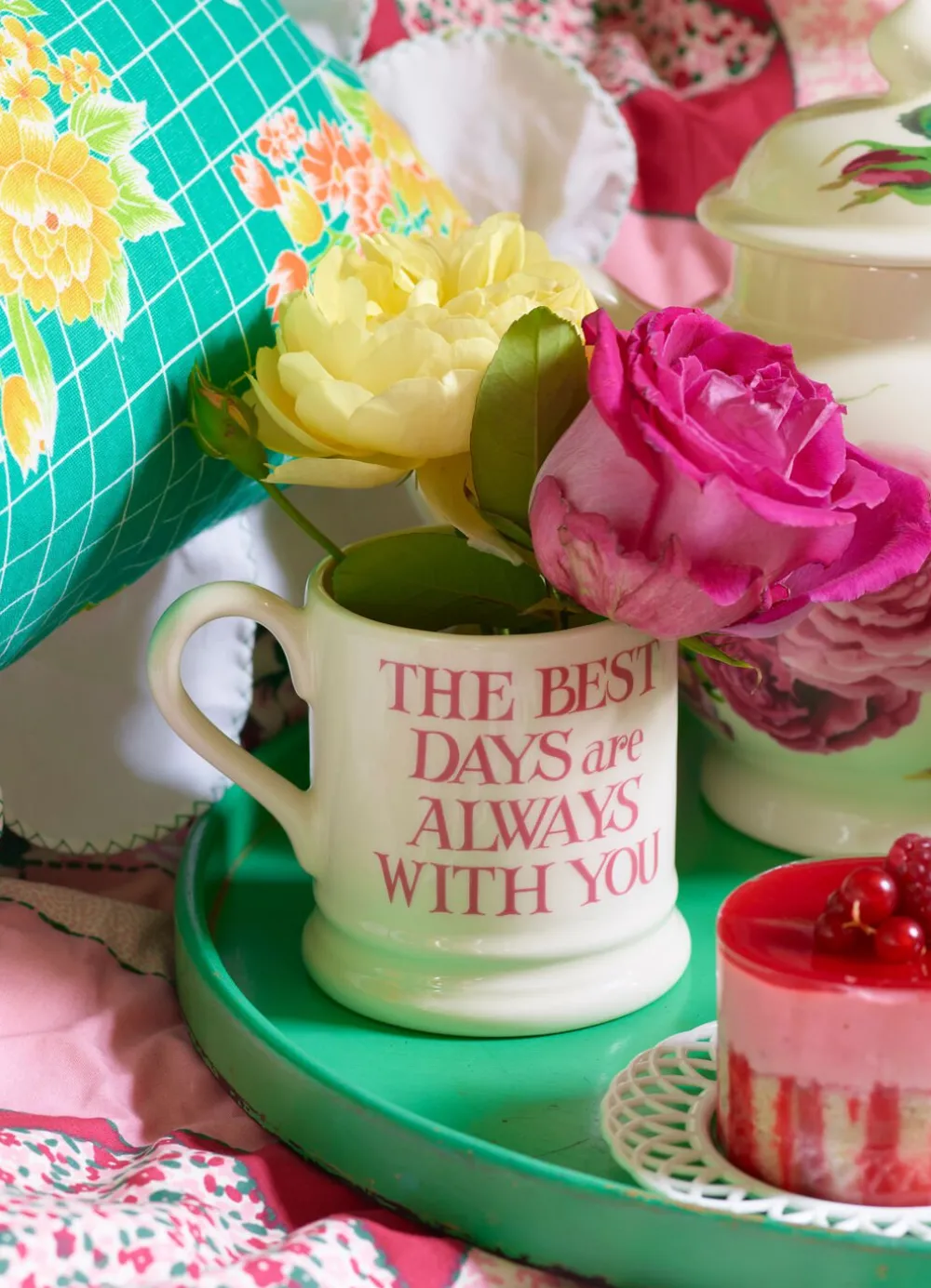 Pink Toast My Brilliant Friend 1/2 Pint Mug
