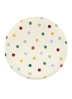 Polka Dot Flat Serving Plate