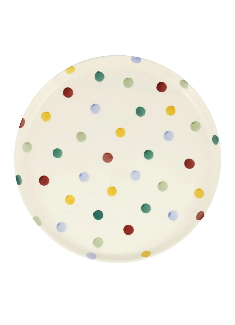 Polka Dot Flat Serving Plate