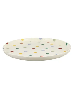 Polka Dot Flat Serving Plate