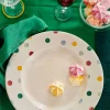 Polka Dot Large Dinner Plate, 10.5 Inch