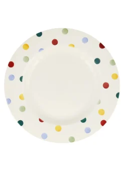 Polka Dot Large Dinner Plate, 10.5 Inch