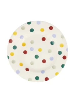 Polka Dot Medium Dinner Plate, 8.5 Inch