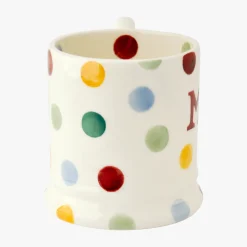 Polka Dot 'Mr & Mr' Set of 2 1/2 Pint Mugs Boxed