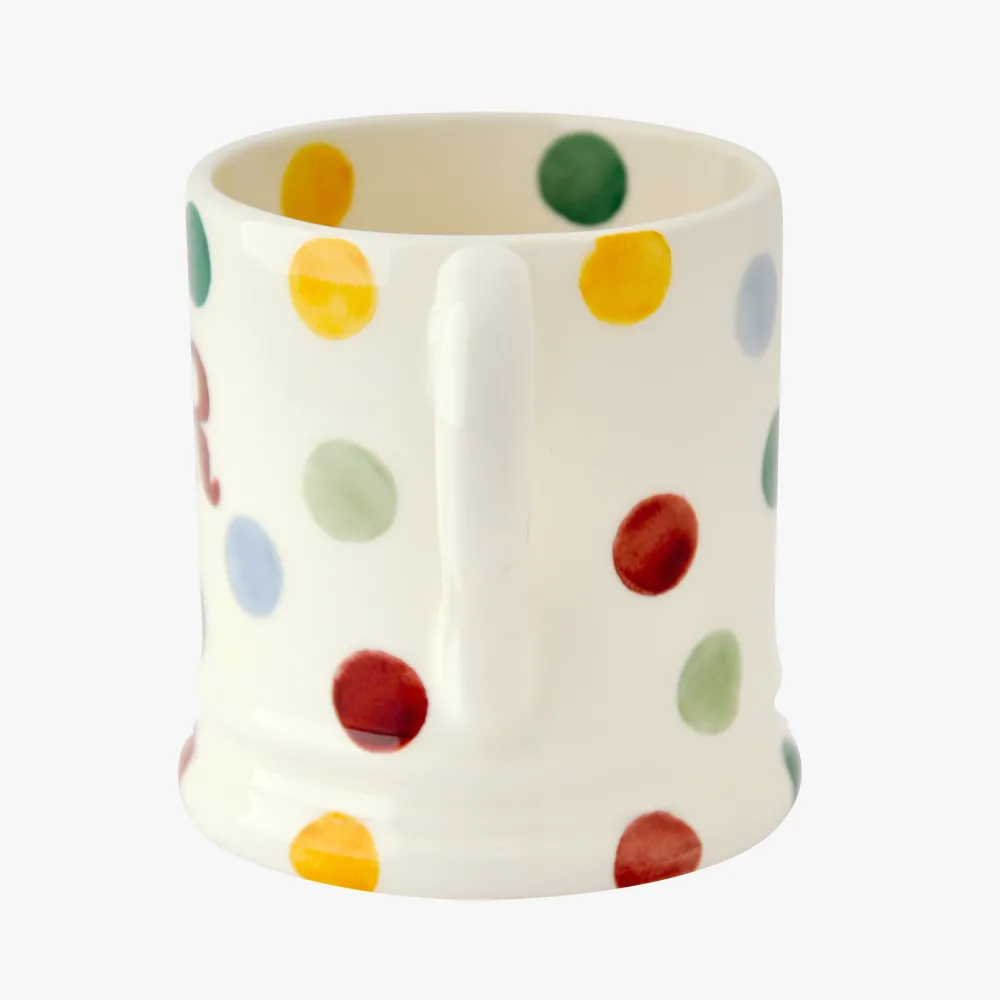 Polka Dot 'Mrs & Mrs' Set of 2 1/2 Pint Mugs Boxed