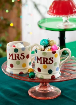 Polka Dot 'Mrs & Mrs' Set of 2 1/2 Pint Mugs Boxed