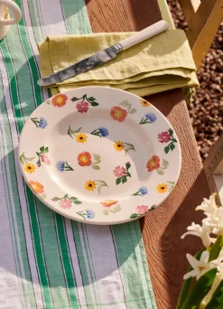 Poppies & Pinks Medium Dinner Plate, 8.5 Inch