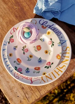 Poppies & Pinks Medium Dinner Plate, 8.5 Inch