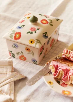 Poppies & Pinks Small Butter Dish