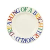 Rainbow Toast Bright Future Medium Dinner Plate, 8.5 Inch