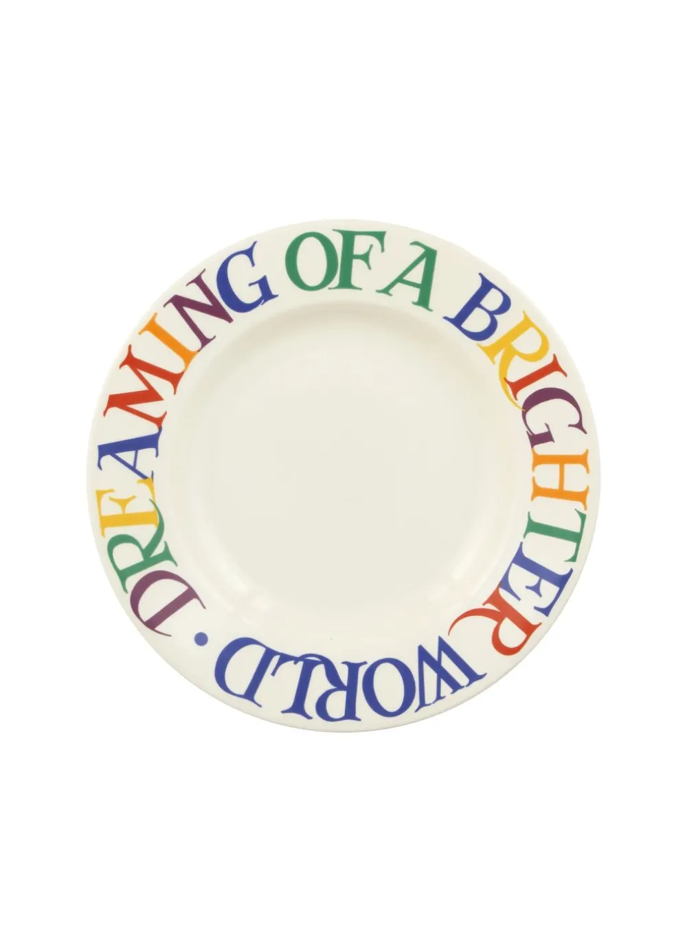 Rainbow Toast Bright Future Medium Dinner Plate, 8.5 Inch