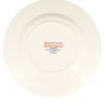 Red & Blue Toast Fish & Chips Large Dinner Plate, 10.5 Inch