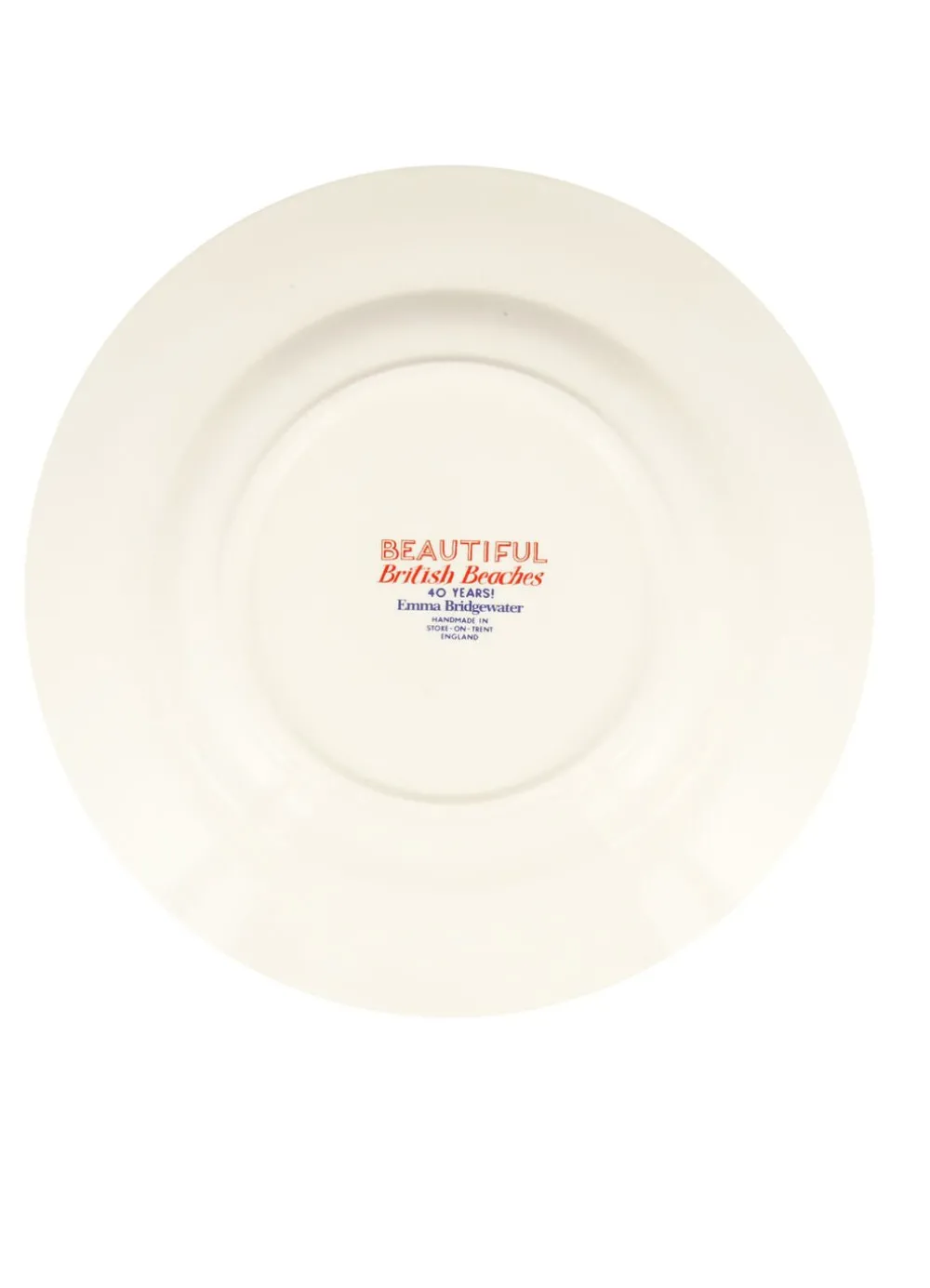 Red & Blue Toast Fish & Chips Large Dinner Plate, 10.5 Inch