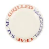 Red & Blue Toast Medium Pasta Bowl