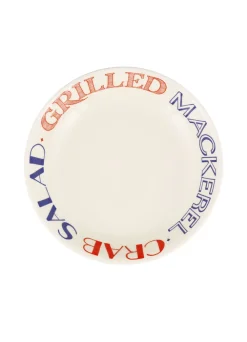 Red & Blue Toast Medium Pasta Bowl