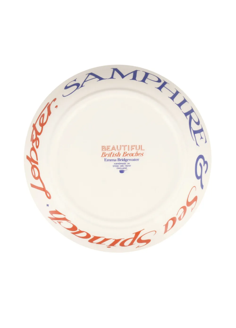 Red & Blue Toast Medium Pasta Bowl