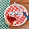 Red Gingham Prize Winning Small Side Plate, 6.5 Inch