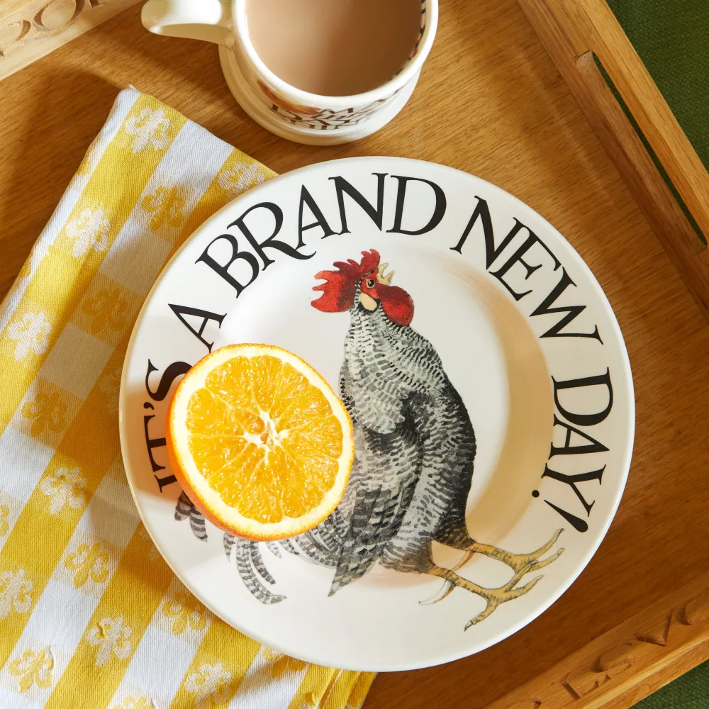 Rise & Shine Brand New Day Medium Dinner Plate, 8.5 Inch