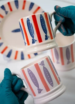 Seafood Stripe 1/2 Pint Mug