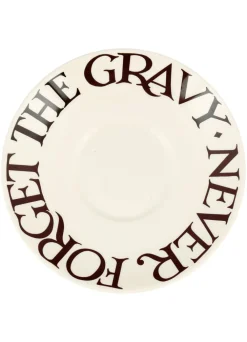 Seconds Black Toast Gravy Saucer