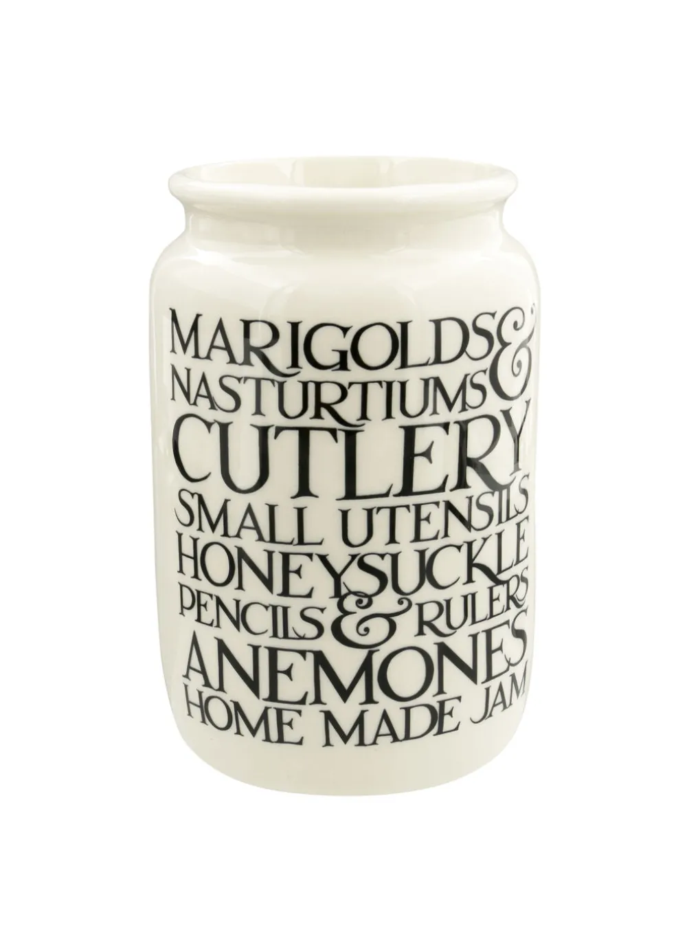 Seconds Black Toast Marigolds & Nasturtiums Large Jam Jar