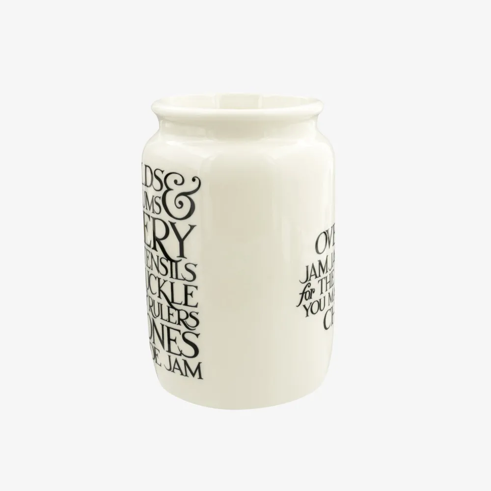 Seconds Black Toast Marigolds & Nasturtiums Large Jam Jar