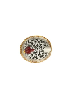 Seconds Handpainted Silver Small Hen On Nest