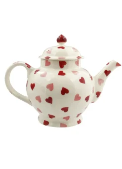 Seconds Pink Hearts 4 Mug Teapot
