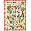 Strawberries & Gingham Tea Towel