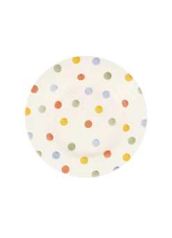 Summer Polka Dot Medium Dinner Plate, 8.5 Inch