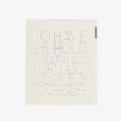 To Have & To Hold Silver Toast Card