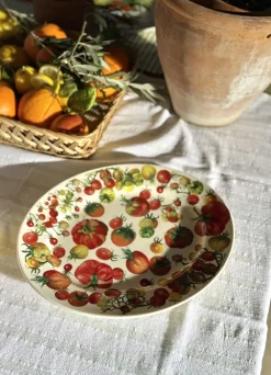 Vegetable Garden Tomatoes Medium Oval Platter