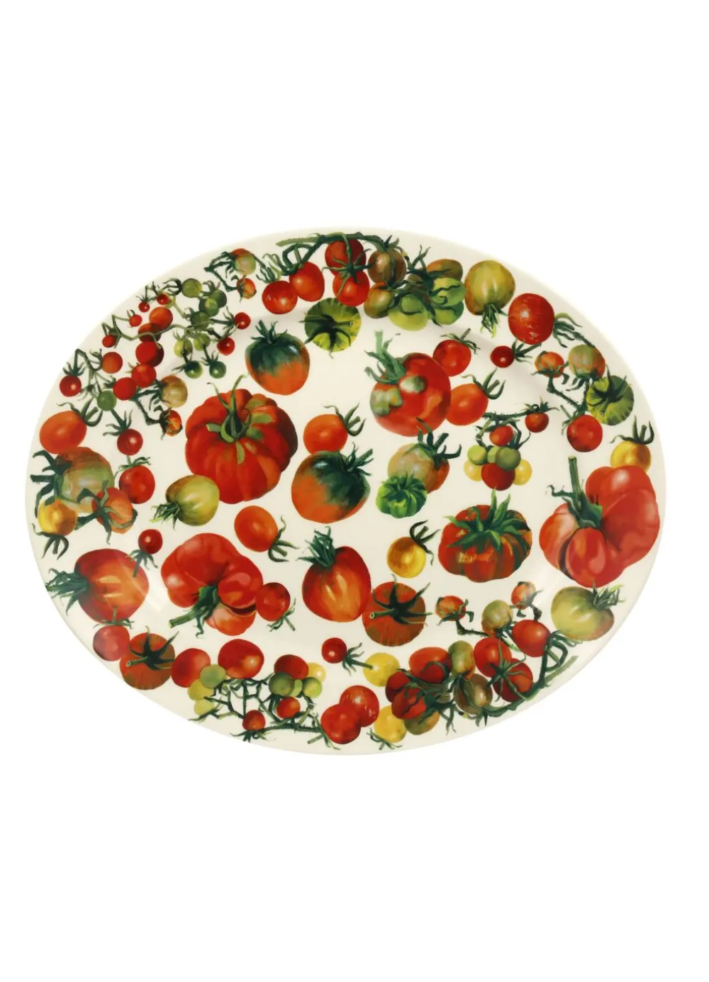 Vegetable Garden Tomatoes Medium Oval Platter