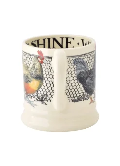 Wake Up, Rise & Shine Hen 1/2 Pint Mug