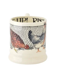 Wake Up, Rise & Shine Hen 1/2 Pint Mug