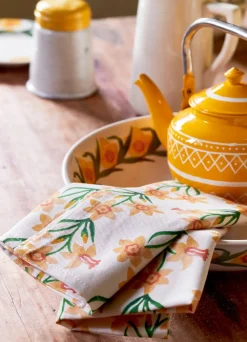 Windblown Daffodils Set Of 2 Napkins