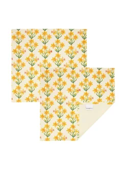 Windblown Daffodils Set Of 2 Napkins