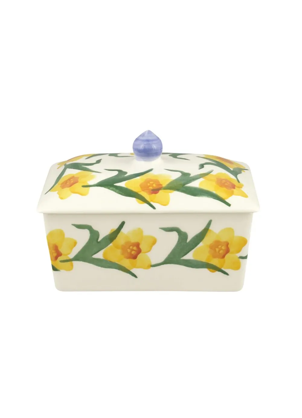 Windblown Daffodils Small Butter Dish