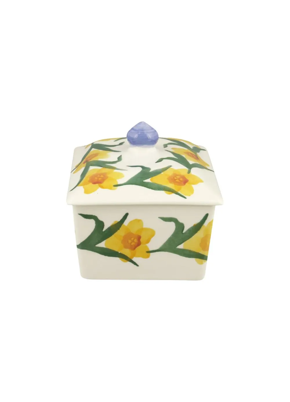 Windblown Daffodils Small Butter Dish